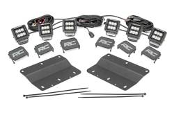 Rough Country Suspension Systems - Rough Country 2" Triple LED Pod Fog Light Kit-Flood, 21-24 Bronco; 51086 - Image 1