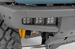 Rough Country Suspension Systems - Rough Country 2" Triple LED Pod Fog Light Kit-Flood, 21-24 Bronco; 51086 - Image 3