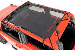 Rough Country Suspension Systems - Rough Country Extended Mesh Bikini Top-Black, 21-24 Bronco 4dr; 85116 - Image 1