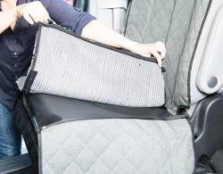 DGS Pet Products - DGS Pet Products DGSDDSGCARSC26 Dirty Dog Single Car Seat Cover and Hammock, Gra - Image 6