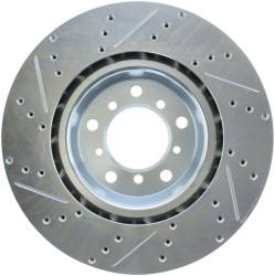 StopTech - StopTech 227.34058L Select Sport Cross-Drilled & Slotted Disc Brake Rotor - Image 1