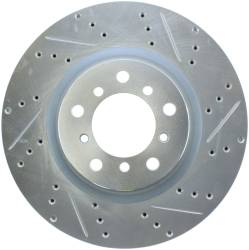 StopTech - StopTech 227.34058L Select Sport Cross-Drilled & Slotted Disc Brake Rotor - Image 2