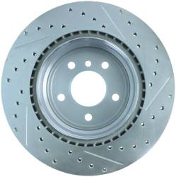StopTech - StopTech 227.34080R Select Sport Cross-Drilled & Slotted Disc Brake Rotor - Image 2