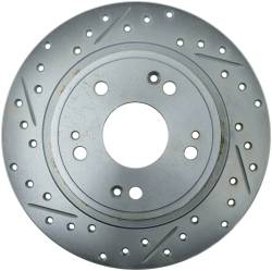 StopTech - StopTech 227.40068R Select Sport Cross-Drilled & Slotted Disc Brake Rotor - Image 1