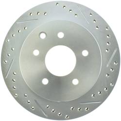 StopTech - StopTech 227.42077L Select Sport Cross-Drilled & Slotted Disc Brake Rotor - Image 1