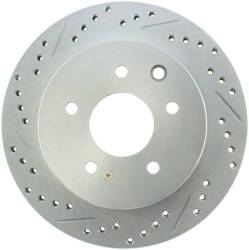 StopTech - StopTech 227.42077R Select Sport Cross-Drilled & Slotted Disc Brake Rotor - Image 1