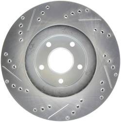 StopTech - StopTech 227.42080L Select Sport Cross-Drilled & Slotted Disc Brake Rotor - Image 2