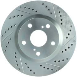 StopTech - StopTech 227.44146L Select Sport Cross-Drilled & Slotted Disc Brake Rotor - Image 1