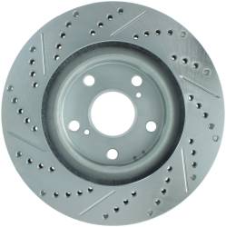 StopTech - StopTech 227.44146L Select Sport Cross-Drilled & Slotted Disc Brake Rotor - Image 2
