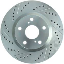 StopTech - StopTech 227.44146R Select Sport Cross-Drilled & Slotted Disc Brake Rotor - Image 1