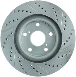 StopTech - StopTech 227.44146R Select Sport Cross-Drilled & Slotted Disc Brake Rotor - Image 2