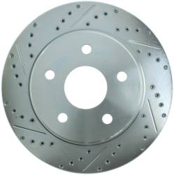 StopTech - StopTech 227.67053R Select Sport Cross-Drilled & Slotted Disc Brake Rotor - Image 1