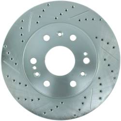 StopTech - StopTech 227.66057R Select Sport Cross-Drilled & Slotted Disc Brake Rotor - Image 1
