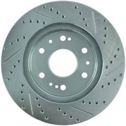 StopTech - StopTech 227.66057R Select Sport Cross-Drilled & Slotted Disc Brake Rotor - Image 2