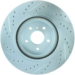 StopTech - StopTech 227.42100L Select Sport Cross-Drilled & Slotted Disc Brake Rotor - Image 2