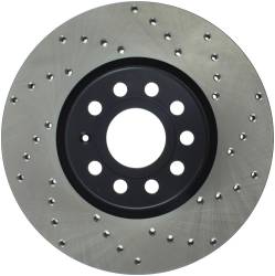 StopTech - StopTech 128.33098L Sport Cross-Drilled Disc Brake Rotor - Image 1