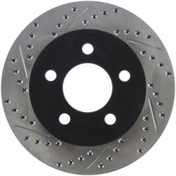 StopTech - StopTech 127.67045R Sport Cross-Drilled & Slotted Disc Brake Rotor - Image 1