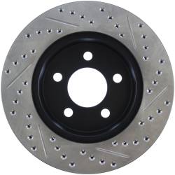 StopTech - StopTech 127.67045R Sport Cross-Drilled & Slotted Disc Brake Rotor - Image 2
