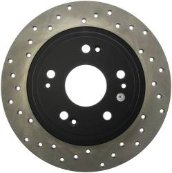 StopTech - StopTech 128.40068R Sport Cross-Drilled Disc Brake Rotor - Image 1