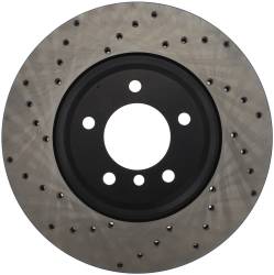 StopTech - StopTech 128.34093R Sport Cross-Drilled Disc Brake Rotor - Image 1