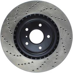 StopTech - StopTech 128.42076L Sport Cross-Drilled Disc Brake Rotor for 03-08 350Z G35 - Image 2