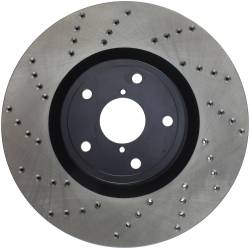 StopTech - StopTech 128.47022R Sport Cross-Drilled Disc Brake Rotor for Impreza WRX STI - Image 1