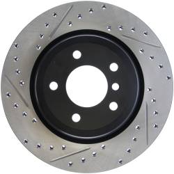 StopTech - StopTech 127.34080R Sport Cross-Drilled & Slotted Disc Brake Rotor - Image 1