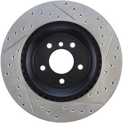 StopTech - StopTech 127.34080R Sport Cross-Drilled & Slotted Disc Brake Rotor - Image 2