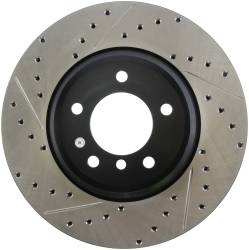 StopTech - StopTech 127.34093R Sport Cross-Drilled & Slotted Disc Brake Rotor - Image 1