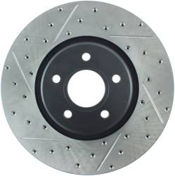 StopTech - StopTech 127.39038R Sport Cross-Drilled & Slotted Disc Brake Rotor - Image 1
