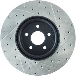 StopTech - StopTech 127.39038R Sport Cross-Drilled & Slotted Disc Brake Rotor - Image 2