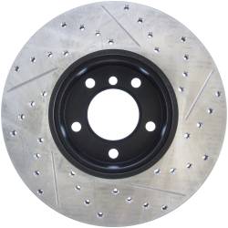 StopTech - StopTech 127.34108R Sport Cross-Drilled & Slotted Disc Brake Rotor - Image 2
