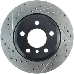 StopTech - StopTech 127.34141R Sport Cross-Drilled & Slotted Disc Brake Rotor - Image 1