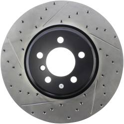 StopTech - StopTech 127.34144R Sport Cross-Drilled & Slotted Disc Brake Rotor - Image 1