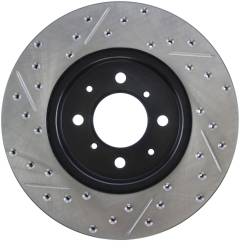 StopTech - StopTech 127.40021L Sport Cross-Drilled & Slotted Disc Brake Rotor - Image 2