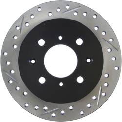 StopTech - StopTech 127.40017R Sport Cross-Drilled & Slotted Disc Brake Rotor - Image 1