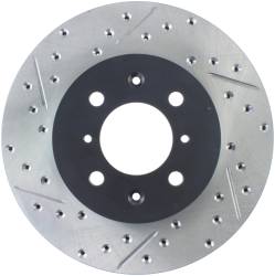 StopTech - StopTech 127.40021R Sport Cross-Drilled & Slotted Disc Brake Rotor - Image 1