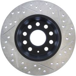 StopTech - StopTech 127.33099R Sport Cross-Drilled & Slotted Disc Brake Rotor - Image 2