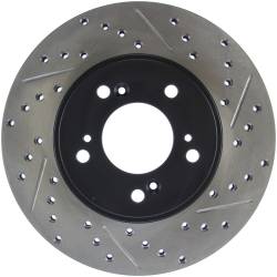 StopTech - StopTech 127.40026L Sport Cross-Drilled & Slotted Disc Brake Rotor - Image 1