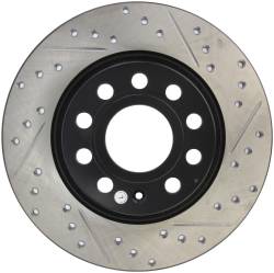 StopTech - StopTech 127.33099L Sport Cross-Drilled & Slotted Disc Brake Rotor - Image 1