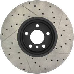 StopTech - StopTech 127.34060R Sport Cross-Drilled & Slotted Disc Brake Rotor for X5 - Image 2
