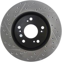 StopTech - StopTech 127.40057R Sport Cross-Drilled & Slotted Disc Brake Rotor - Image 1