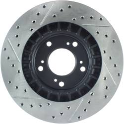 StopTech - StopTech 127.40048L Sport Cross-Drilled & Slotted Disc Brake Rotor for S2000 - Image 2
