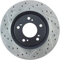 StopTech - StopTech 127.40048R Sport Cross-Drilled & Slotted Disc Brake Rotor for S2000 - Image 1