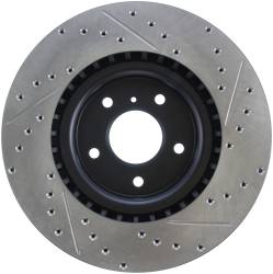 StopTech - StopTech 127.42076R Sport Cross-Drilled & Slotted Disc Brake Rotor - Image 2
