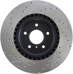 StopTech - StopTech 127.42076L Sport Cross-Drilled & Slotted Disc Brake Rotor - Image 2