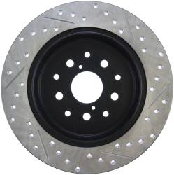 StopTech - StopTech 127.44090R Sport Cross-Drilled & Slotted Disc Brake Rotor - Image 2