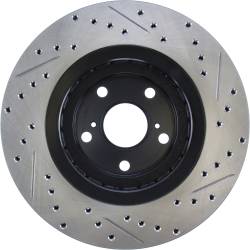 StopTech - StopTech 127.44158R Sport Cross-Drilled & Slotted Disc Brake Rotor - Image 3