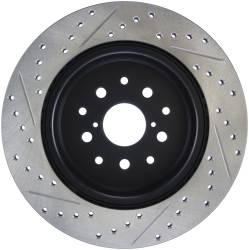 StopTech - StopTech 127.44105L Sport Cross-Drilled & Slotted Disc Brake Rotor for Supra - Image 2