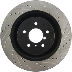 StopTech - StopTech 127.42100L Sport Cross-Drilled & Slotted Disc Brake Rotor - Image 1